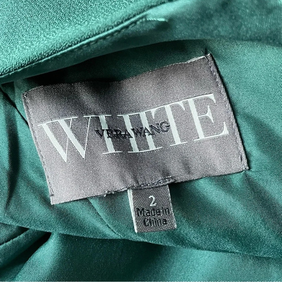 New! Vera Wang One Shoulder Dress With Satin Sash nwt 18783 - Picture 8 of 10